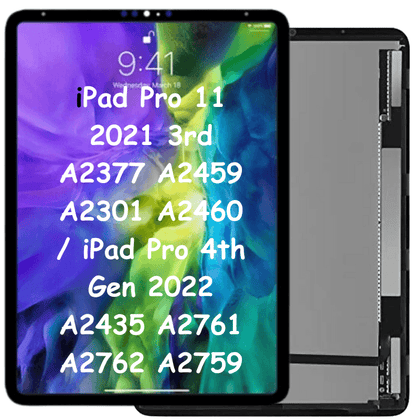 OLED LCD Display Assembly And Glass Touch Digitizer For iPad Pro 11 2021 3rd A2377 A2459 A2301 A2460 / iPad Pro 4th Gen 2022 A2435 A2761 A2762 A2759 (Black) - Best Cell Phone Parts Distributor in Canada, Parts Source