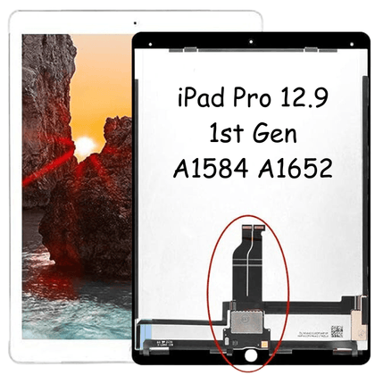 Premium Refurbished Replacement iPad Pro 12.9 1st Gen 2015 A1584 A1652 LCD & Digitizer White (Daughterboard pre-Installed) - Best Cell Phone Parts Distributor in Canada, Parts Source
