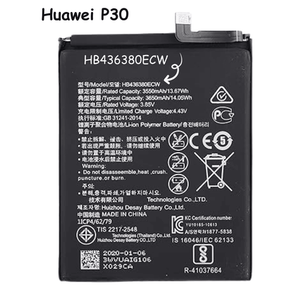 Replacement Battery HB436380ECW Compatible With Huawei P30 ELE-AL00 ELE-AL10 (3650mah) - Best Cell Phone Parts Distributor in Canada, Parts Source