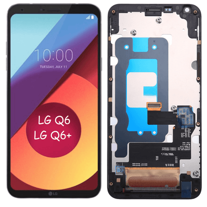 Replacement LCD & Digitizer LG Q6 / Q6+ LG- M700 / M700A / M700AN / M700AR / M700DSK / M700F / M700N / M700DSN / M700H (Black) - Best Cell Phone Parts Distributor in Canada, Parts Source
