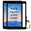 Touch Digitizer Glass with Home Button Flex and Adhesive For iPad 5 5th Gen A1822 A1823 (Black)