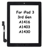 Touch Screen Digitizer Glass For iPad 3, 3rd Gen A1416 A1403 A1430 - Black