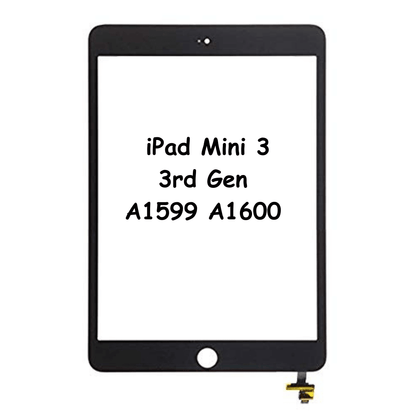 Touch Screen Digitizer Glass For IPad Mini 3 3rd Gen A1599 A1600 A1601, (Black) - Best Cell Phone Parts Distributor in Canada, Parts Source