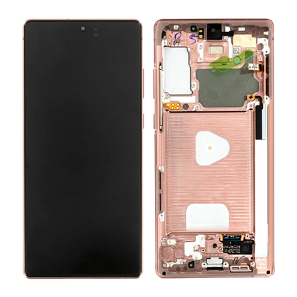 AMOLED LCD Screen & Digitizer Full Assembly With Frame For Samsung Galaxy Note20 N980 / N981 (Mystic Bronze) - Best Cell Phone Parts Distributor in Canada, Parts Source