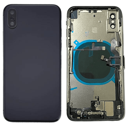 Back Housing Cover with SIM Card Tray & Side keys for iPhone X(Black) - Best Cell Phone Parts Distributor in Canada, Parts Source