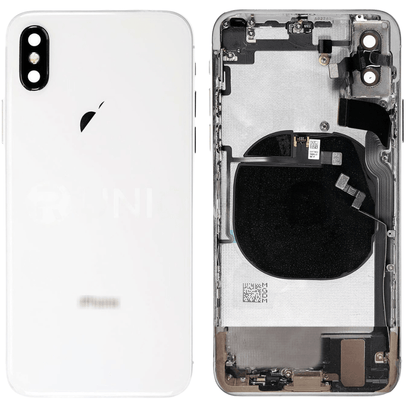 Back Housing Cover with SIM Card Tray & Side keys for iPhone X(Silver) - Best Cell Phone Parts Distributor in Canada, Parts Source