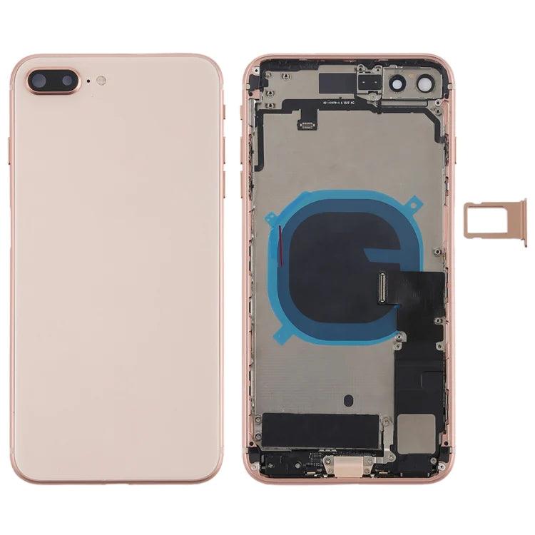Back Housing Frame with Small Parts for iPhone 8 Plus Gold