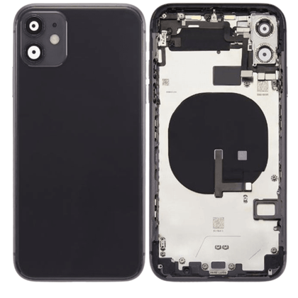 Back Housing With Side Keys & Power Button + Volume & Power Flex Cable for iPhone 11 (BLACK) - Best Cell Phone Parts Distributor in Canada, Parts Source