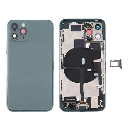 Back Housing With Side Keys & Power Button + Volume & Power Flex Cable for iPhone 11 Pro Max (GREEN) - Best Cell Phone Parts Distributor in Canada, Parts Source