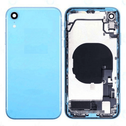 Back Housing With SIM Card Tray & Side Keys & Power + Volume Flex Cable for iPhone XR (Blue) - Best Cell Phone Parts Distributor in Canada, Parts Source