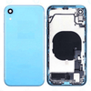 Back Housing With SIM Card Tray & Side Keys & Power + Volume Flex Cable for iPhone XR (Blue)