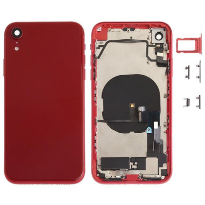 Back Housing With SIM Card Tray & Side Keys & Power + Volume Flex Cable for iPhone XR (RED) - Best Cell Phone Parts Distributor in Canada, Parts Source