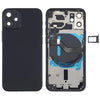 Back Housing With Small Parts & Charging Coil  For iPhone 12 - Black