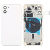 Back Housing With Small Parts & Charging Coil  For iPhone 12 - White