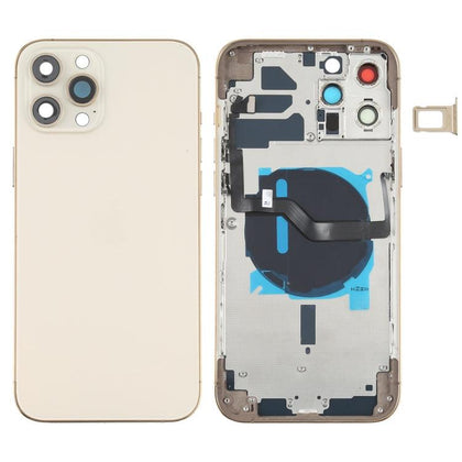 Back Housing With Small Parts for iPhone 12 Pro Maxs - Gold - Best Cell Phone Parts Distributor in Canada, Parts Source