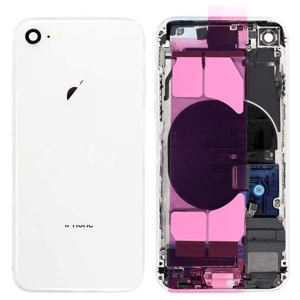 Back Housing With Small Parts for iPhone 8 - Silver - Best Cell Phone Parts Distributor in Canada, Parts Source