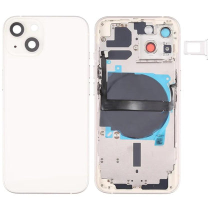 Battery Back Housing With Small Parts iPhone 13 (Starlight / White) - Best Cell Phone Parts Distributor in Canada, Parts Source
