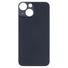 Big Camera Hole Glass Back Battery Cover for iPhone 13 mini(Black)