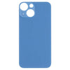 Big Camera Hole Glass Back Battery Cover for iPhone 13 mini(Blue)