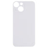 Big Camera Hole Glass Back Battery Cover for iPhone 13 mini(White)