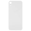Big Camera Hole Glass Back Battery Cover  for iPhone XR (White)