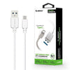 Esoulk Cable Type-C 5.0 Ft, 3A White EC30P-TCP-WH