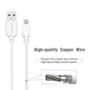 Esoulk Cable Type-C 5.0 Ft, 3A White EC30P-TCP-WH