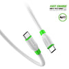 Esoulk Cable USB Type C To Type C  4ft/1.2m White EC33P-CC-WH
