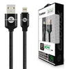 Esoulk Lightning USB Cable 2A Nylon Braided Black for iPhone and Replacement iPad EC40P-TPC-BK