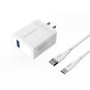 Esoulk Wall Charger 18W with 5Ft Cable Type-C White, EC07P-TPC-WH