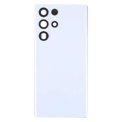 For Samsung Galaxy S22 Ultra 5G SM-S908B Battery Back Cover with Camera Lens Cover (White) - Best Cell Phone Parts Distributor in Canada, Parts Source
