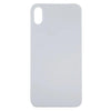 Glass Back Cover for iPhone X (White) Big Camera Hole