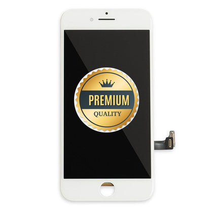 Replacement iPhone 8 LCD Assembly White with Back Metal Plate (Premium Quality) - Best Cell Phone Parts Distributor in Canada