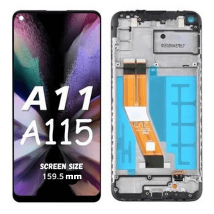 LCD Assembly With Frame For Samsung Galaxy A11 / A115F / M11 / 115M SIZE 159.5 - Best Cell Phone Parts Distributor in Canada, Parts Source
