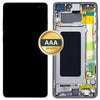 OEM AMOLED LCD Screen & Digitizer Full Assembly with Frame for Samsung Galaxy S10+ G975 (Prism Black)