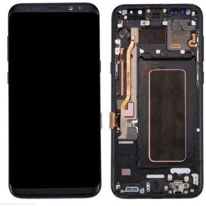 LCD & Digitizer Assembly for Samsung S8  Black with Frame - Best Cell Phone Parts Distributor in Canada
