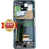 OLED Screen Digitizer Assembly with Frame for Samsung Galaxy S20 Ultra 5G G988 (Service Pack)-Cosmic Gray