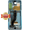 Original Super AMOLED LCD Screen & Digitizer Full Assembly with Frame for Samsung Galaxy S20+ 5G G986 (Cosmic Blue)