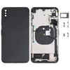 REAR BACK CHASSIS HOUSING WITH PARTS GRADE A  for iPhone XS Max(Black)