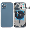 Replacement Back Housing for iPhone 12 Pro with Buttons - Blue