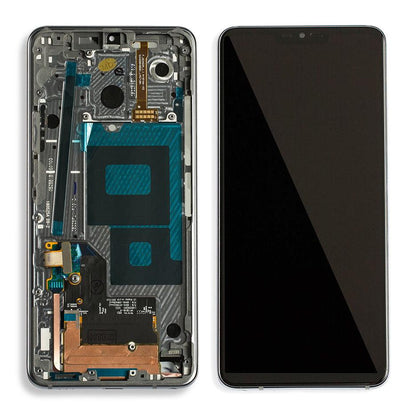 LG G7 ThinQ / G7 Plus LCD Assembly With Frame (Black) - Best Cell Phone Parts Distributor in Canada