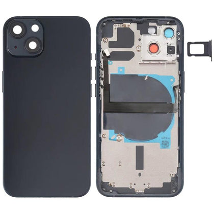 Replacement iPhone 13 Battery Back Housing With Small Parts - Black - Best Cell Phone Parts Distributor in Canada, Parts Source