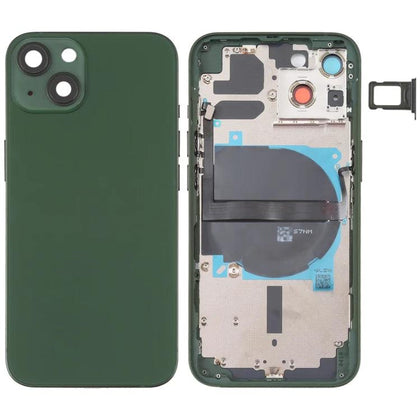 Replacement iPhone 13 Battery Back Housing With Small Parts- Green - Best Cell Phone Parts Distributor in Canada, Parts Source