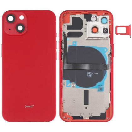 Replacement iPhone 13 Battery Back Housing With Small Parts (Red) - Best Cell Phone Parts Distributor in Canada, Parts Source