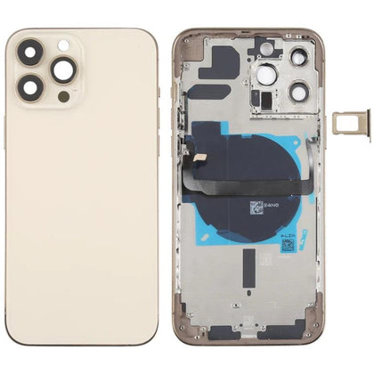 Replacement iPhone 13 Pro Max Battery Back Housing With Small Parts - Gold - Best Cell Phone Parts Distributor in Canada, Parts Source