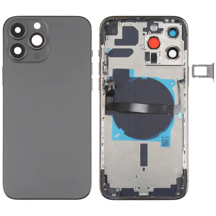 Replacement iPhone 13 Pro Max Battery Back Housing With Small Parts - Graphite - Best Cell Phone Parts Distributor in Canada, Parts Source