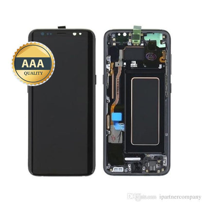 LCD & Digitizer Assembly for Samsung S8 Plus Black with Frame (AAA) - Best Cell Phone Parts Distributor in Canada