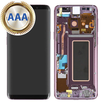 Replacement LCD & Digitizer for Samsung S9 with Frame Purple (AAA Quality) - Best Cell Phone Parts Distributor in Canada