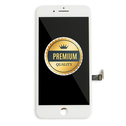 Replacement iPhone 7 Plus LCD & Touch Screen White with Back Metal Plate (Premium Quality) - Best Cell Phone Parts Distributor in Canada