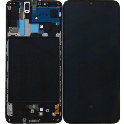 Replacement LCD & Digitizer Screen for Samsung A70 with Frame Black (A705W) - Best Cell Phone Parts Distributor in Canada | Samsung galaxy phone screens | Cell Phone Repair